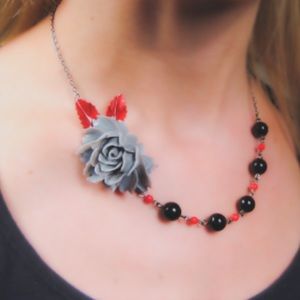 Jewelry - Romantic Rose Handmade Vintage Style Necklace Jewelry - Romantic Rose Handmade Vintage Style Necklace